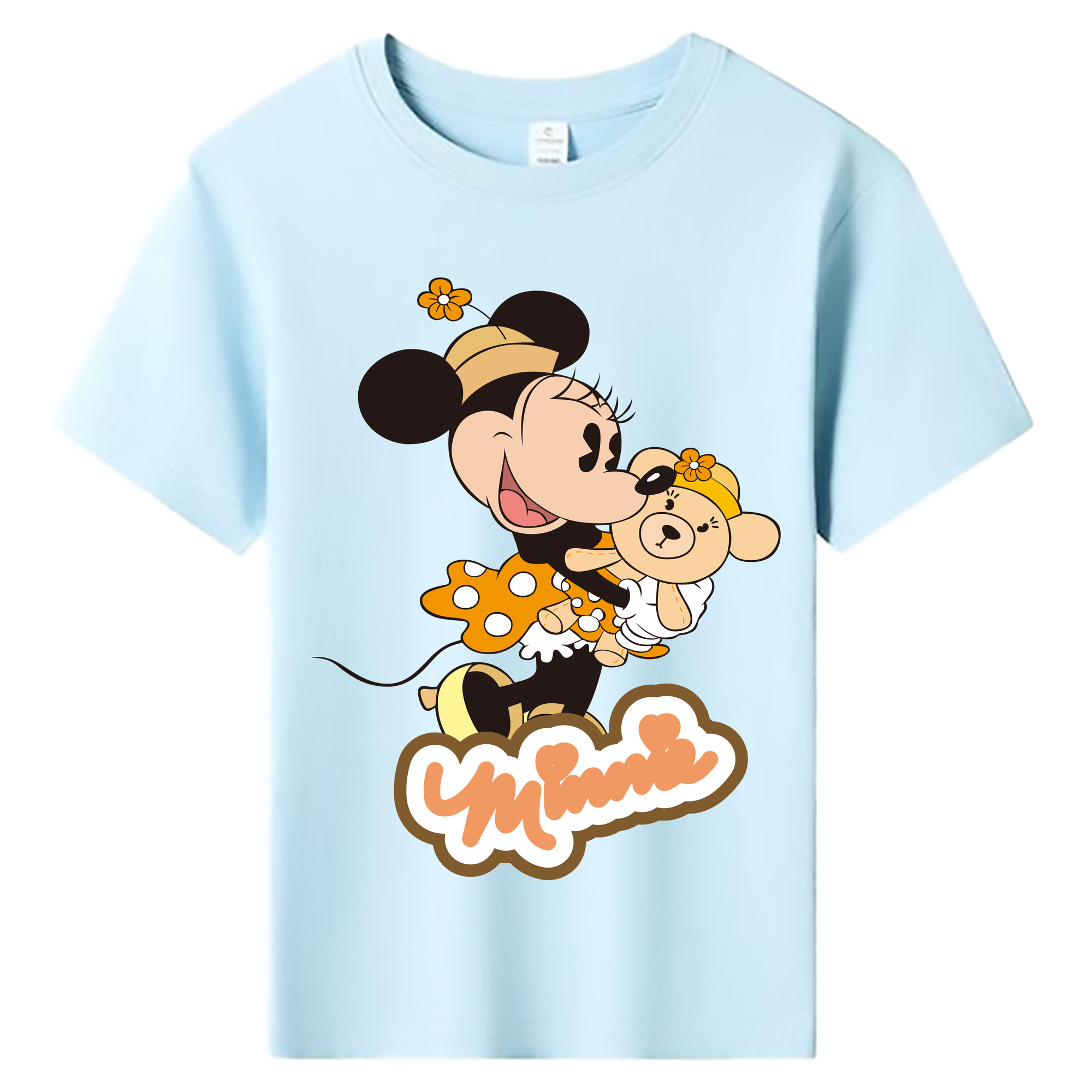 ミッキーマウス Mickey Mouse 綿100％キッズTシャツ（フロントプリント）